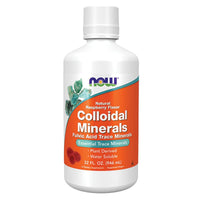 Thumbnail for NOW Foods Supplements, Colloidal Minerals Liquid, Plant Derived, Essential Trace Minerals, Raspberry, 32-Ounce