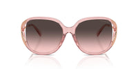 Thumbnail for COACH Sunglasses HC 8396 U 566646 Cr620 Transparent Pink Grey Pi