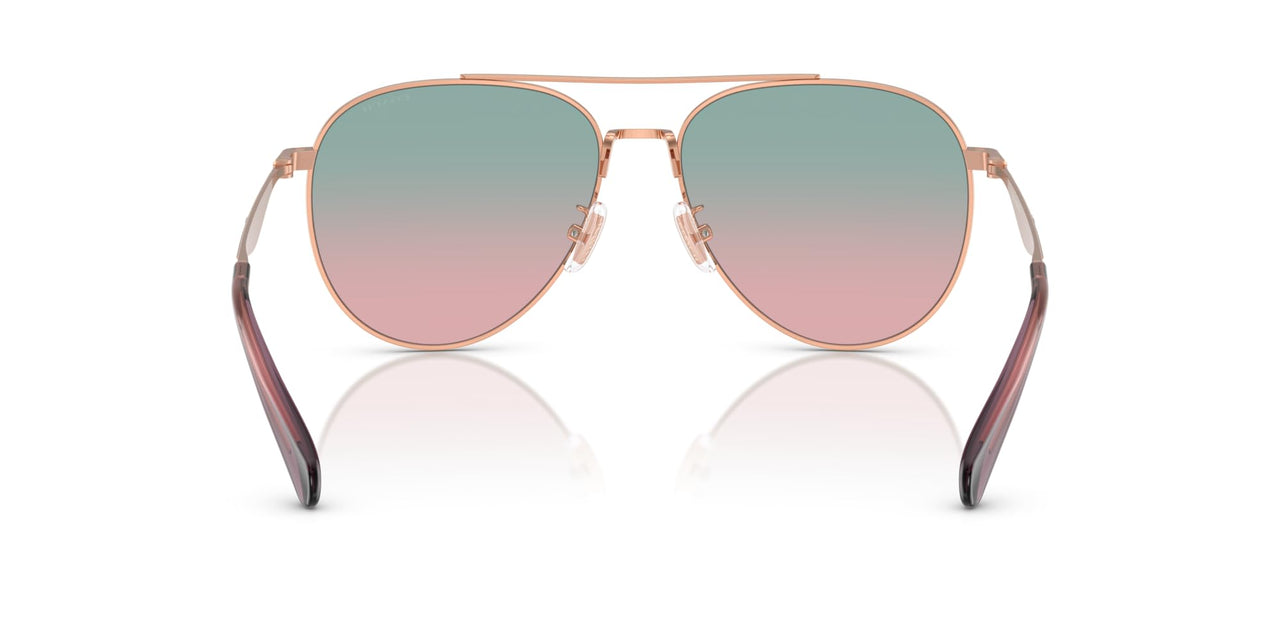 COACH Sunglasses HC 7169 93310Q Cw193 Shiny Rose Gold Forest G
