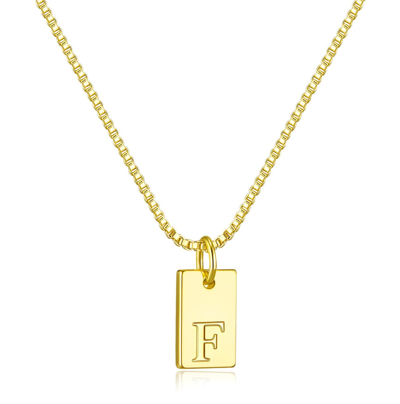 Initial Necklaces for Women 14K Gold Plated Letter Necklace Dainty Name Pendant Necklace Personalized Christmas Gifts for Women Trendy Gold Jewelry