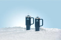Thumbnail for STANLEY Quencher H2.0 Tumbler with Handle and Straw 40 oz | Flowstate 3-Position Lid | Cup Holder Compatible for Travel | Insulated Stainless Steel Cup | BPA-Free | Stargaze