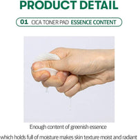 Thumbnail for VT COSMETICS CICA Mild Toner Pad (60 Pads) - Exfoliating, Hydrating, Soothing, pH Balancing With BHA, Centella Asiatica Extract, Hyaluronic Acids for Daily Facial Use