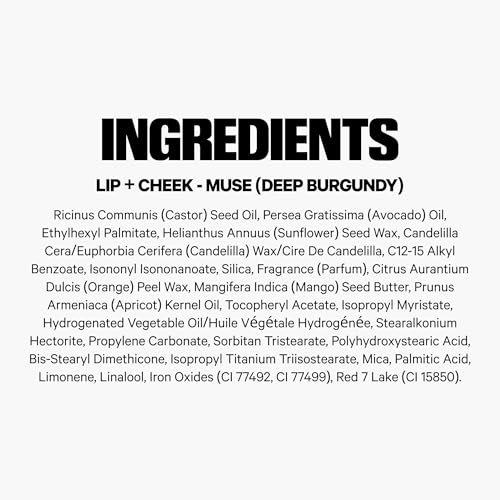 Milk Makeup Lip + Cheek Stick – Buildable Cream Blush + Lip Color w/Hydrating Mango Butter + Avocado Oil for a Natural Flush – Long-Lasting, Multiuse, Vegan Formula – Muse (Deep Burgundy), 0.21 oz