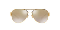Thumbnail for Coach HC7059 Sunglasses, Gold/Gold Mirrored Gradient, 58 mm