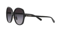 Thumbnail for COACH HC8360F Low Bridge Fit Sunglasses, Black/Grey Gradient, 58 mm