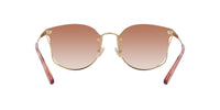 Thumbnail for Coach Sunglasses HC 7151 D 900513 Ch573 Shiny Light Gold Brown P