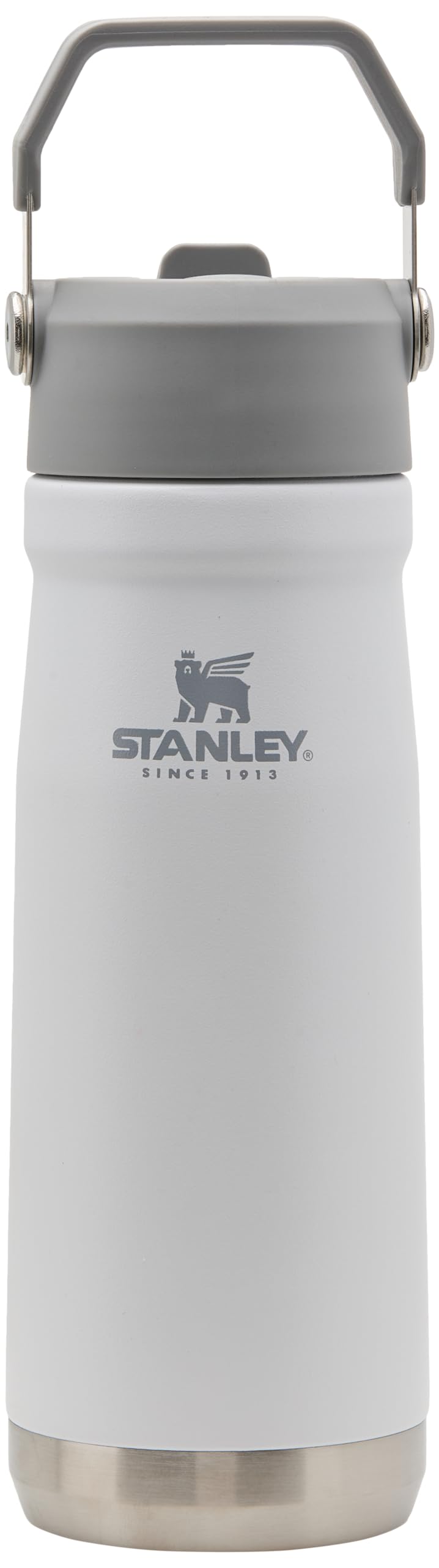 STANLEY IceFlow Flip Straw Water Bottle 22 oz | Built-In Straw for Travel and Sports | Lightweight and Leak Resistant | Insulated Stainless Steel | BPA-Free | Polar