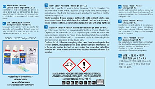 API pH TEST & ADJUSTER KIT 250-Test Freshwater Aquarium Water pH Test and Adjuster Kit
