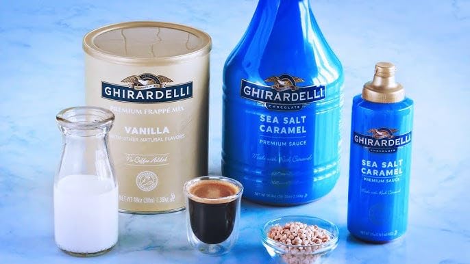 Ghirardelli Chocolate Company Sea Salt Caramel Sauce Pump Bottle, 87.3 oz