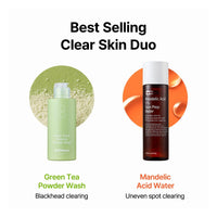 Thumbnail for BY WISHTREND Green Tea & Enzyme Powder Wash, Gentle Face Wash for Sensitive Skin, Removes Impurities, Facial Cleanser for Dry Skin, Korean Skincare, Fragrance Free, 110g / 3.88 Oz