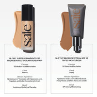 Thumbnail for Saie Slip Tint Tinted Moisturizer with SPF 35 - Light Coverage, Glowy Skin Tint & Mineral Sunscreen for Face with Hydrating Hyaluronic Acid - Summer Makeup Essential - Shade Four + Half (1.35 oz)