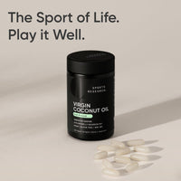 Thumbnail for Sports Research® Organic Coconut Oil Capsules 3000MG - Cold Pressed Extra Virgin Coconut Oil with Medium Chain Triglycerides (MCTs) - Vegan Friendly & Non-GMO Verified - 120 Softgels