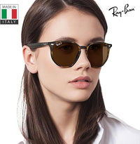 Thumbnail for Ray-Ban RB4306 Square-Round Shaped Non-Polarized Sunglasses for Men & Women – Includes Official RAYBAN Eyewear Kit – Ideal Formal & Casual Wear Sunglasses – B-15 Brown Lens