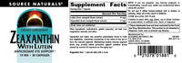 Thumbnail for Source Naturals Zeaxanthin with Lutein, Antioxidant Eye Support* - 10 mg - 30 Capsules