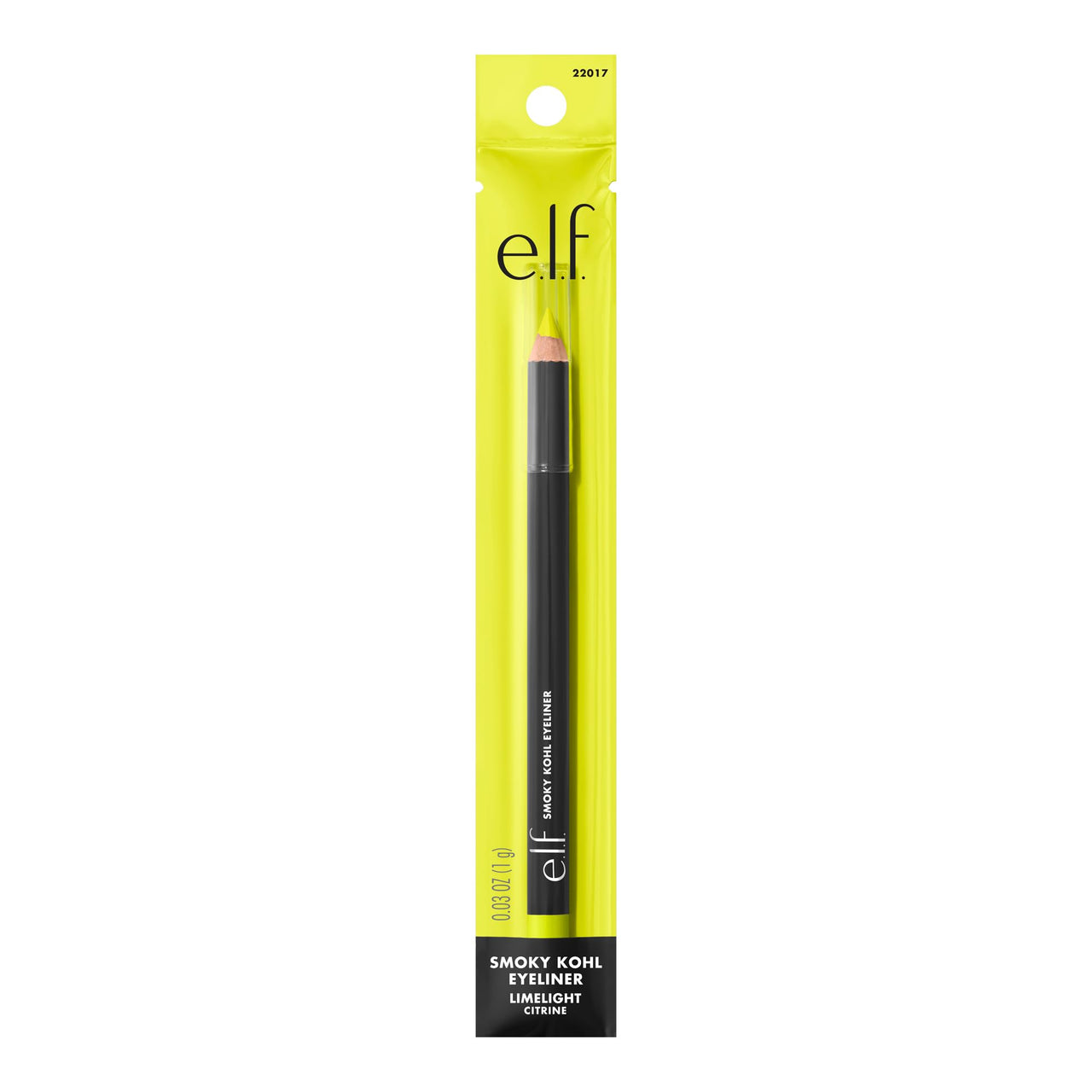 e.l.f. Smoky Kohl Eyeliner, Eye Pencil For Creating Long-Lasting, Bold, High-Pigmented Makeup Looks, Vegan & Cruelty-Free, Limelight