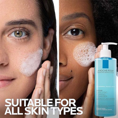 La Roche-Posay Toleriane Purifying Foaming Facial Cleanser, Oil Free Face Wash for Women & Men with Niacinamide + Ceramides, Pore Cleanser Safe For Sensitive Skin, Won’t Dry Out Skin, Soap Free, 200ml