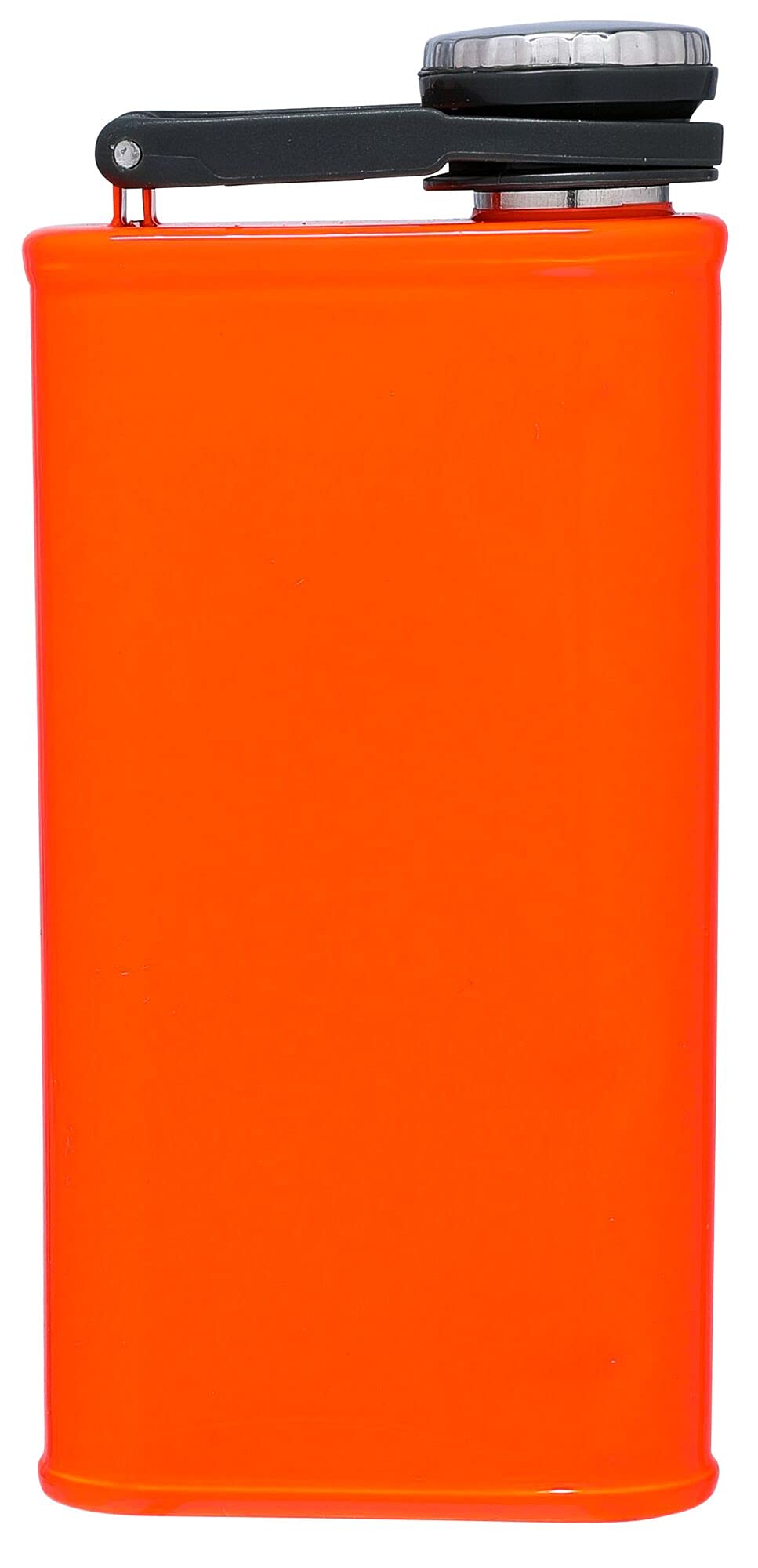 Stanley Classic Easy Fill Wide Mouth Flask 8 oz | Leakproof Hip Flask | Hinge Connected Never Lose Cap | Insulated Stainless Steel Liquor Container | BPA-Free | Blaze Orange