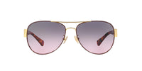 Thumbnail for Coach HC7059 Sunglasses, Purple/Gold/Grey Purple Gradient, 58 mm