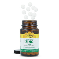 Thumbnail for Country Life Target-Mins Zinc 50 mg 90 Tablets - Zinc Supplements for Immune Health - Zinc 50mg - Zinc Support