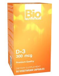 Thumbnail for Bio Nutrition D3 12000 Iu Vegi-Caps, 50 Count