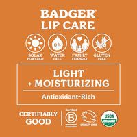 Thumbnail for Badger - Herbal Lip Balm, Tea Tree & Lemon, Certified Organic Lip Balm, Fair Trade, Herbal Lip Care, 0.15 oz (4 Pack)