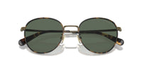 Thumbnail for COACH Sunglasses HC 7163 933371 Antique Gold/Tokyo Tortoise Green Solid Polyam