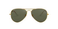 Thumbnail for Ray-Ban Unisex RB3025 Classic Polarized Aviator Sunglasses, Gold/Green Polarized, 55 mm