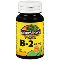 Thumbnail for Nature's Blend Vitamin B-2 25 mg 100 Tablets