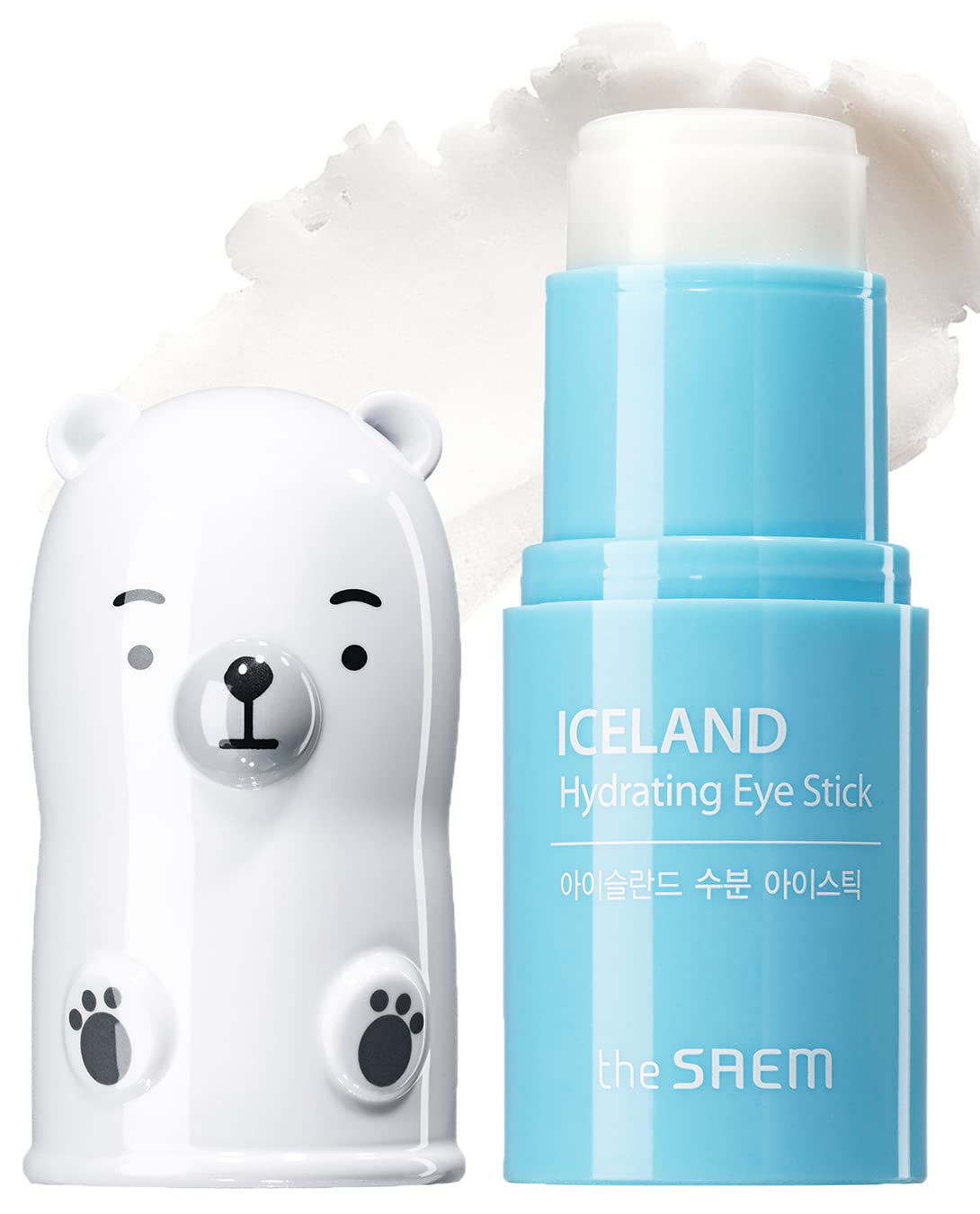THESAEM Iceland Hydrating Eye Stick 0.24oz - Cooling Balm for Dark Circles and Puffiness – Under Eye Treatment - Reduce Wrinkles and Moisturizing - Minimize Dark & Puffy Eyes - Aqua Scent