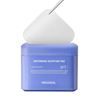 Thumbnail for MEDIHEAL Watermide Moisture Pad - Square Cotton Facial Toner Pads with Icelandic Glacial Water - Improve Skin Temperature, Hydrating to Dry, Puffy, Coarse Skin -Vegan Eco Silk,100 Pads