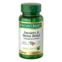 Thumbnail for Nature's Bounty Stress Relief Ashwagandha KSM 66 Tablets, Mood Support, 50 Count