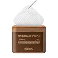 Thumbnail for MEDIHEAL Retinol Collagen Lifting Pad - Vegan Face Hypoallergenic Pads with Retinol, Collagen - Lifting Pads for Enhancing Skin Texture Firmness 100 Pads
