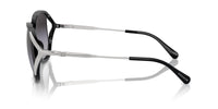 Thumbnail for COACH Women's HC8396U Universal Fit Square Sunglasses, Black/Grey Gradient, 56 mm