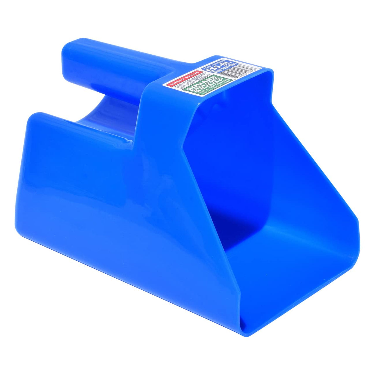 Tuff Stuff Enclosed Square Scoop, Blue (6 Pack)