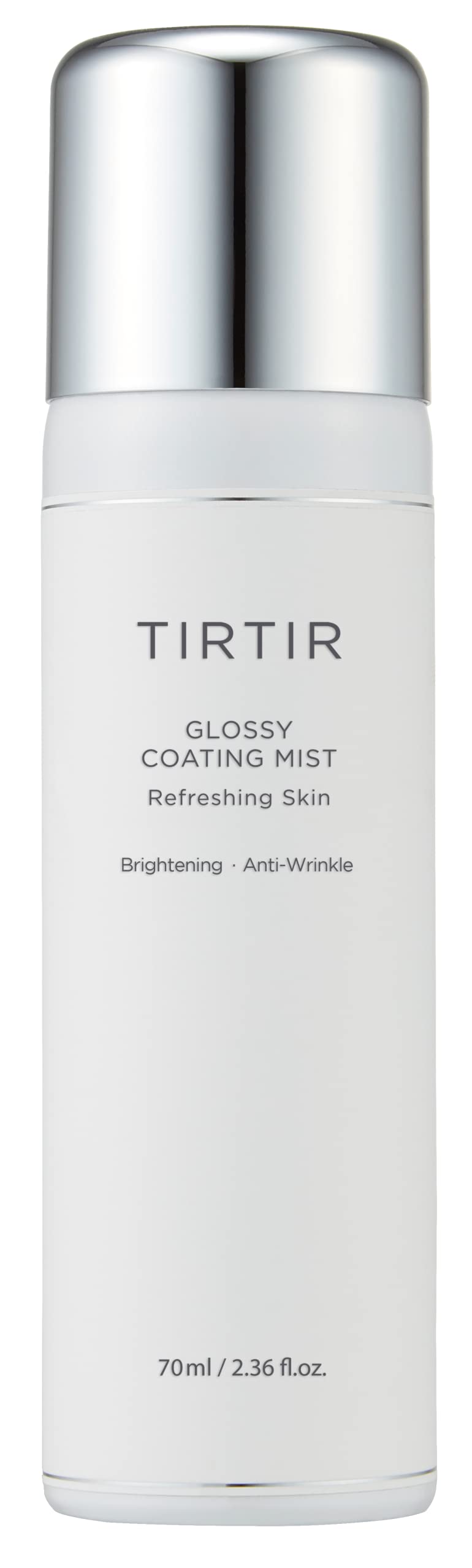 TIRTIR Glossy Coating Mist 2.36 fl. oz, Illuminating Polyglutamic Acid Face Mist for Fresh, Glowing Skin,Cooling, Soothing, Makeup Prep Spray…