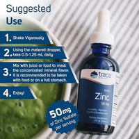 Thumbnail for Trace Minerals Ionic Zinc - Ionic Zinc Supplement for Immune Support - Digestion, Growth & Skin Health Support - Chloride & ConcenTrace - Highly-Absorbable Drops - 2 fl oz (48 Servings)