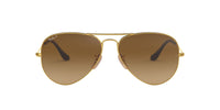 Thumbnail for Ray-Ban RB3025 Classic Aviator Sunglasses, Gold/Polarized Brown Gradient, 58 mm