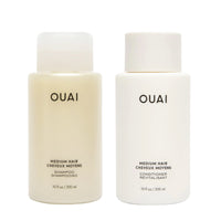 Thumbnail for OUAI Medium Shampoo and Conditioner Set - Sulfate Free Shampoo and Conditioner for Medium Hair - Made with Keratin, Shea Butter & Avocado Oil - Free of Parabens & Phthalates (10 Fl Oz)