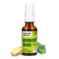 Thumbnail for California Natural Immunity Shots 1oz Bottle, Organic Ginger Root, Oregano Oil - Potent & Pure Immune System Booster - Immune System Support & Wellness Shot (Pack of 1)