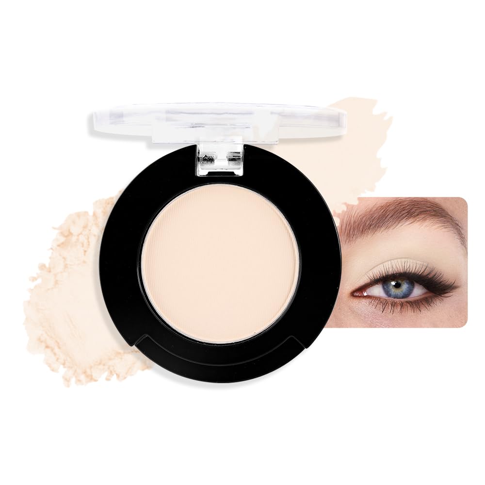 HHLTOH Neutral Light Nude Beige White Single Matte Eye Shadow Palette Naked Eyeshadow Palette Makeup for Old Women de sombras de ojos Natural Vegan Eyeshadow for Eyes Long Lasting Naturing-Looking #11