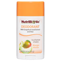 Thumbnail for NutriBiotic Mango Melon Deodorant with GSE, 2.6 Ounce Stick | with Witch Hazel, Grapefruit Seed Extract, Aloe & Essential Oils | Vegan & Made without Aluminum, Paraben, Phthalates, Gluten & GMOs
