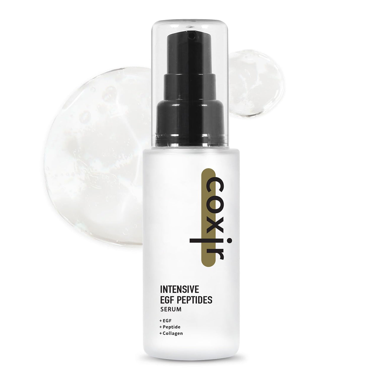 coxir INTENSIVE EGF PEPTIDES SERUM l EGF(Epidermal Growth Factor) Peptide Serum for Face – Korean Formula for Firm, Renew& Hydrated Skin – Facial Serum for Lines