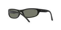 Thumbnail for Ray-Ban Men's RB4033 Predator Rectangular Sunglasses, Matte Black/Polarized Green, 60 mm