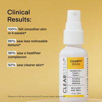 Thumbnail for CLEARSTEM - CLEARITY The Blackhead Dissolver Mandelic Acid Serum - Vitamin C, Turmeric, Collagen Boost - All Skin Types - Facial Skin Care Products - Gluten Free, Cruelty Free - 1 fl oz / 29ml