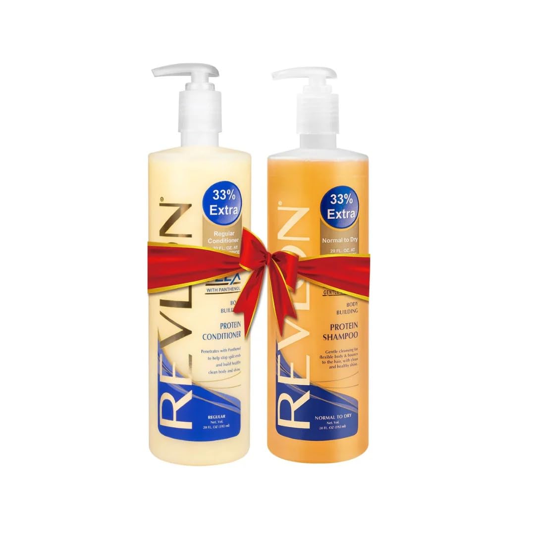FT FLEXX Body-Building Protein Shampoo and Conditioner Set, 20 fl oz Each, 2 Count