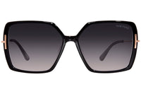 Thumbnail for Tom Ford JOANNA FT 1039 Shiny Black/Dark Grey Shaded 59/15/140 women Sunglasses