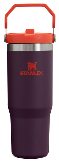 Thumbnail for Stanley IceFlow Flip Straw Tumbler with Handle 30 oz | Twist On Lid and Flip Up Straw | Leak Resistant Water Bottle | Insulated Stainless Steel |BPA-Free | Plum