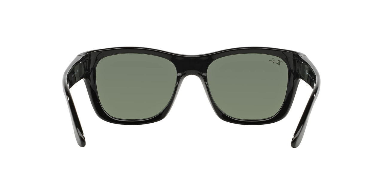 Ray-Ban RB4194 Square Sunglasses, Black/CRYstal Green, 53 mm