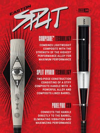 Thumbnail for Easton | 2025 | Split Baseball Bat | BBCOR | 2 5/8' Barrel | 34' | -3