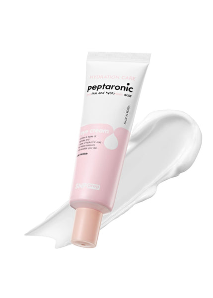 Snp 6 Peptides + 5 Hyaluronic Acid Eye Cream | Moisturizing & Soothing Under Eye Cream for Dark Circles and Puffiness | Korean Skincare Eye Repair Lotion | Peptaronic | 1.69 Fl Oz